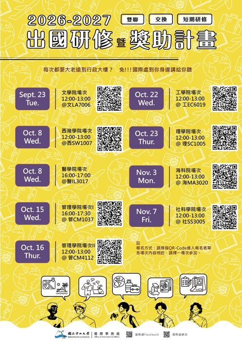 本校工院出國交換暨海外研修說明會資訊圖片