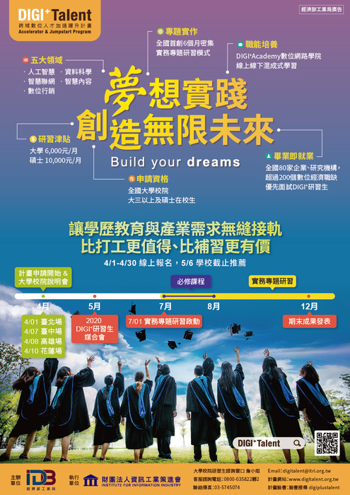 財團法人資訊工業策進會為推動「DIGI Talent跨域數位人才加速躍升計畫」辦理之研習課程圖片