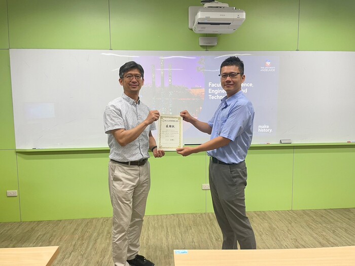[活動成果照片] 112-1機電系英語角落-To further study at the University of Adelaide圖片