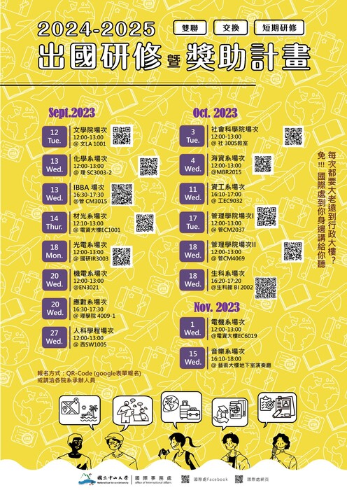 [活動轉知] 112-1國際處交換/雙聯說明會圖片
